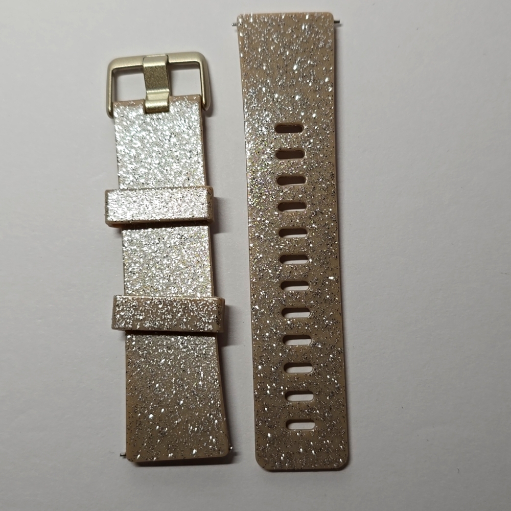 Fitbit watch band glitter gold